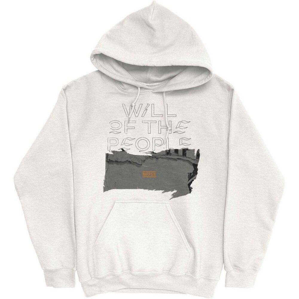 Muse Unisex Adult Will Of The People Pullover Hoodie / White